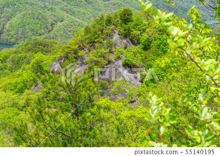 Looking at the back of a horse from the summit of "Higashi Oiwadake", a low mountain in the back Rokko (Yamada, Mita City, Hyogo Prefecture) Looking at the back of a horse from the summit of "Higashi Oiwadake", a low mountain in the back Rokko (Yamada, Mita City, Hyogo Prefecture) 55140195