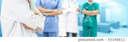 Doctor working in hospital with other doctors. 55140611