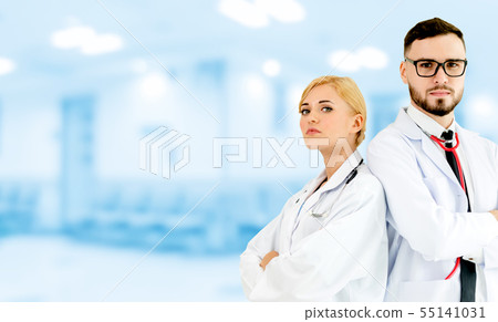 Doctors working with colleague in the hospital. 55141031