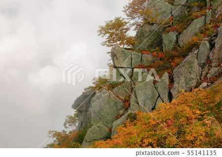 Autumn scenery in mountains of Central Alps, Japan 55141135