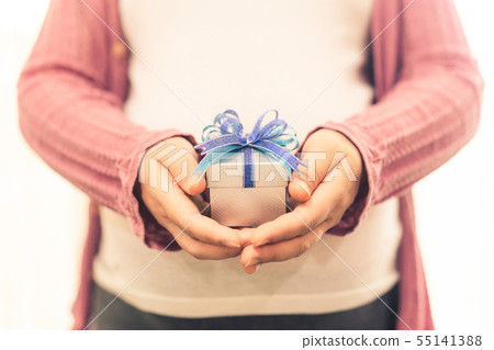 Happy pregnant woman and expecting baby at home. Happy pregnant woman and expecting baby at home. 55141388