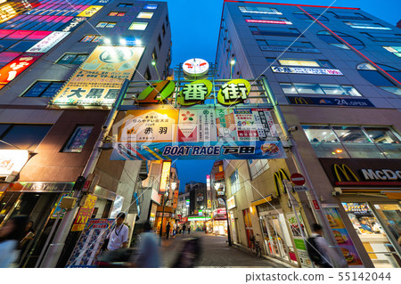 Tokyo cityscape in Japan Akabane "First Avenue" 55142044