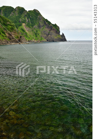 Photographing the summer landscape of Raidenden at Iwadencho Raiden Coast in Hokkaido 55143313