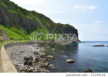 Photographed the summer landscape of the Motsu multi-coast on Hokkaido's Shimamaki village 55144129