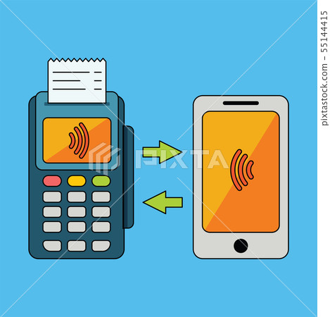 POS-terminal, processing of mobile payments.  55144415