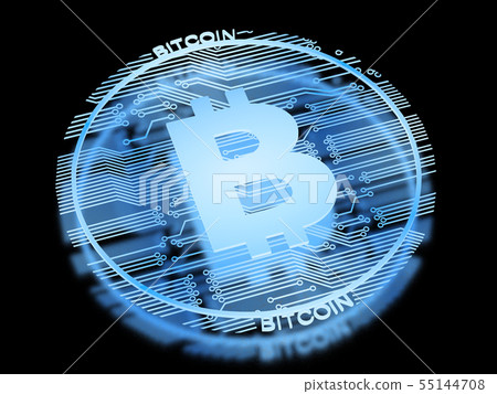 x-ray bitcoin isolated on black x-ray bitcoin isolated on black 55144708
