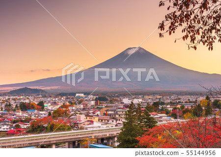 Mt. Fuji, Japan with Fujiyoshida 55144956