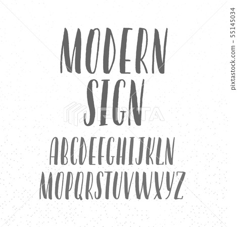 Modern font on texture background, hand-drawn Modern font on texture background, hand-drawn 55145034