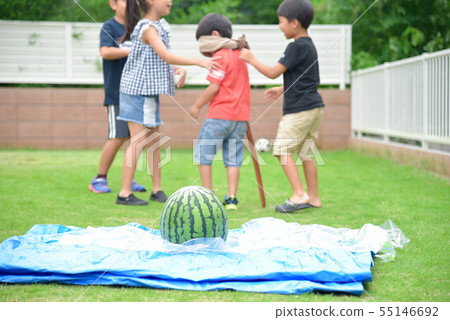 Children who spare watermelons Children who spare watermelons 55146692