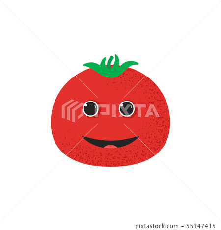 Isolated cute smile tomato character 55147415