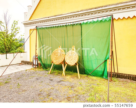 Circle straw target for archery trilling 55147659