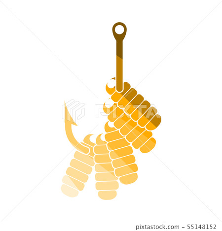 Icon Of Worm On Hook 55148152