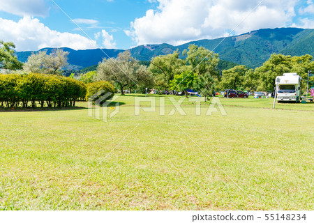 Landscape of campground Landscape of campground 55148234
