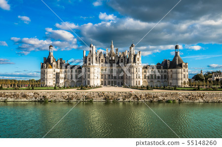 Chateau de Chambord in Loire Valley, France. 55148260