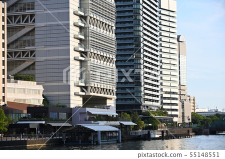 在堂島河沿岸的中之島風景 在堂島河沿岸的中之島風景 55148551