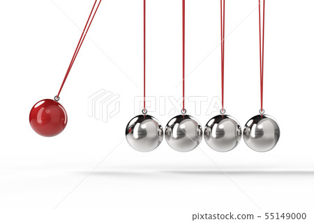 shiny newton cradle 55149000