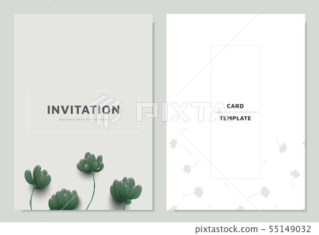 Invitation card template design, jelly bean plant Invitation card template design, jelly bean plant 55149032
