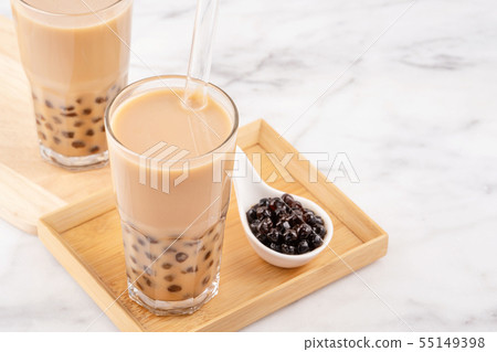 台灣飲料木薯珍珠奶茶 55149398