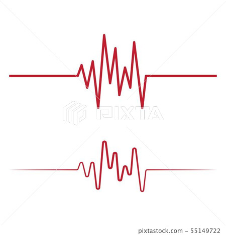 Art design health medical heartbeat pulse 55149722