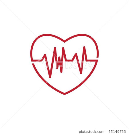 Art design health medical heartbeat pulse 55149733