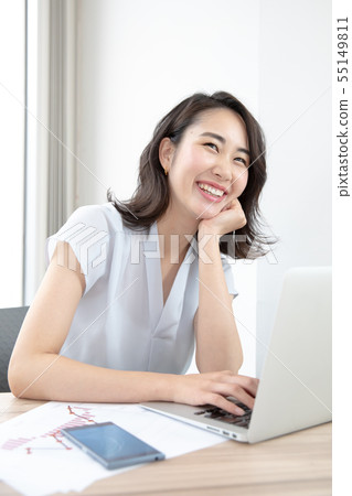 Office meeting room business woman 55149811