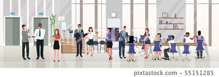 businesspeople employees successful teamwork concept hardworking process open space creative co 55151285