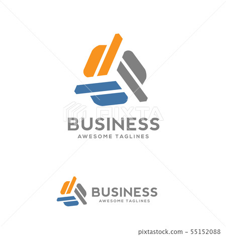 Letter p pp ppp logo design template Royalty Free Vector