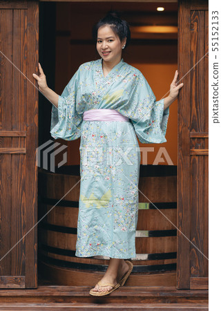 Lifestyle series: Asian woman in ryokan 55152133