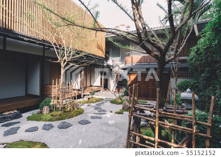 Ryokan series: Garden in ryokan 55152152