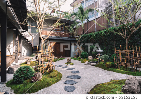 Ryokan series: Garden in ryokan 55152153