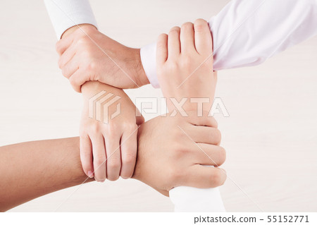 People holding hands People holding hands 55152771