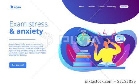 Exams and tests concept landing page Exams and tests concept landing page 55155859