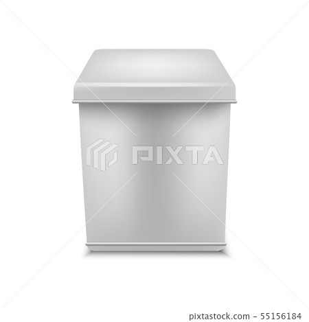 Realistic Detailed 3d White Blank Tin Can Template Mockup. Vector 55156184