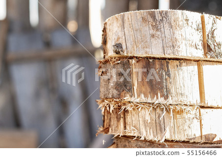 Wooden cross section. cross-section of a tree Wooden cross section. cross-section of a tree 55156466