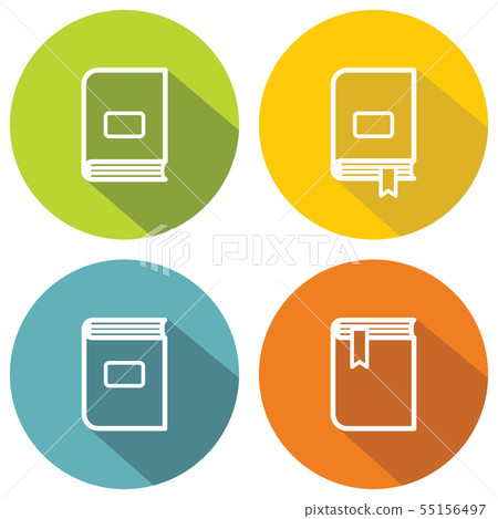 Book flat icons for school and university Book flat icons for school and university 55156497