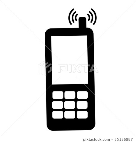 Mobile phone icon vector on white background 55156897