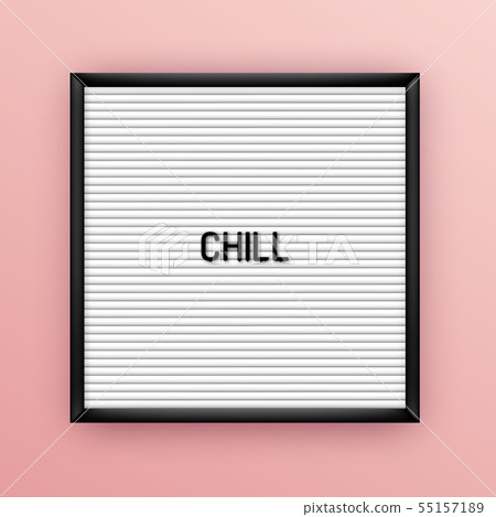 Motivation quote on square white letterboard with black plastic letters. Hipster vintage 55157189