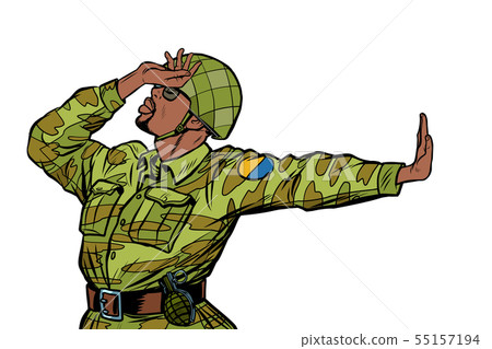 soldier in uniform shame denial gesture no. anti militarism pacifist soldier in uniform shame denial gesture no. anti militarism pacifist 55157194