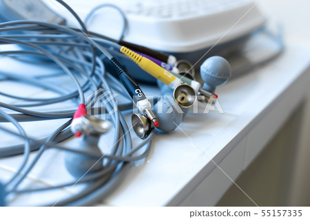 Close-up electrodes of a medical Close-up electrodes of a medical 55157335