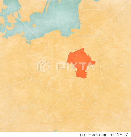 Map of Poland - Masovia 55157657