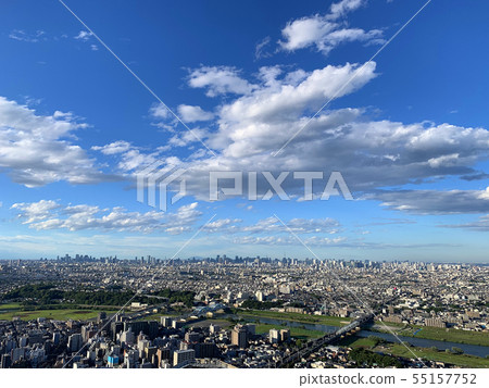 從川崎市中原區Musashi Kosugi向Tamagawa Denenchofu地區望去 從川崎市中原區Musashi Kosugi向Tamagawa Denenchofu地區望去 55157752