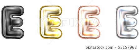 Golden foil balloon, inflated alphabet symbol A Golden foil balloon, inflated alphabet symbol A 55157968
