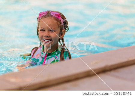Kids sport on family summer vacation. Active healthy holiday 55158741
