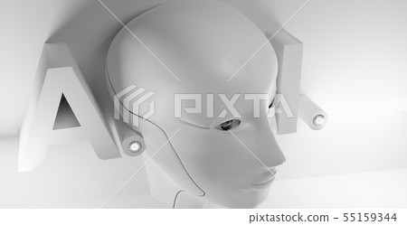 robot ai 3d-illustration 55159344