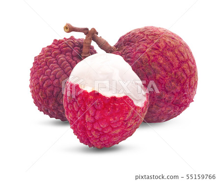 lychee isolated on white background 55159766