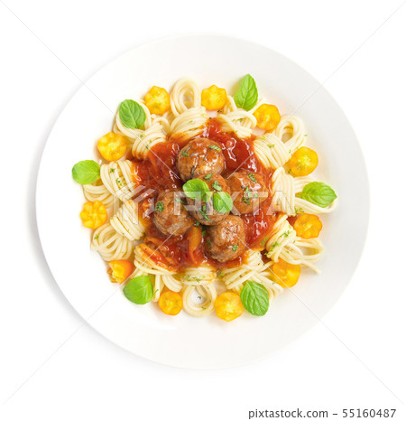 Spaghetti Bolognese with Meat ball simply food Spaghetti Bolognese with Meat ball simply food 55160487