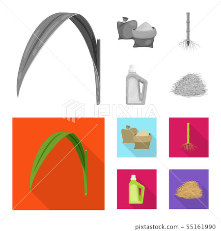 Vector design of farm and agriculture sign. Collection of farm and technology vector icon for stock. 55161990