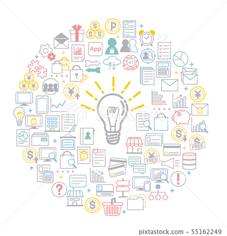 Business icon set 55162249