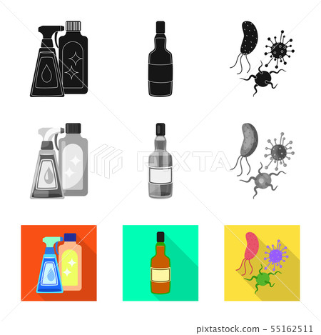 Vector illustration of medical and pain icon. Collection of medical and disease stock vector 55162511