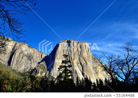 世界上最大的巨石El Capitan作為花崗岩 55164486